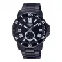 CASIO MTPVD200B1BUD Vyriškas analoginis kvarcinis laikrodis 45 mm Nerūdijantis plienas Juoda jonų danga