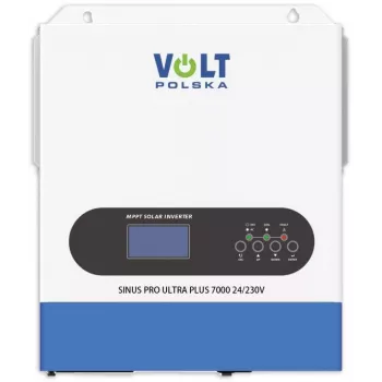 Volt Polska SinusPro ULTRA PLUS 7000 24/230V saulės keitiklis 3500/7000W Wi-Fi + 100A