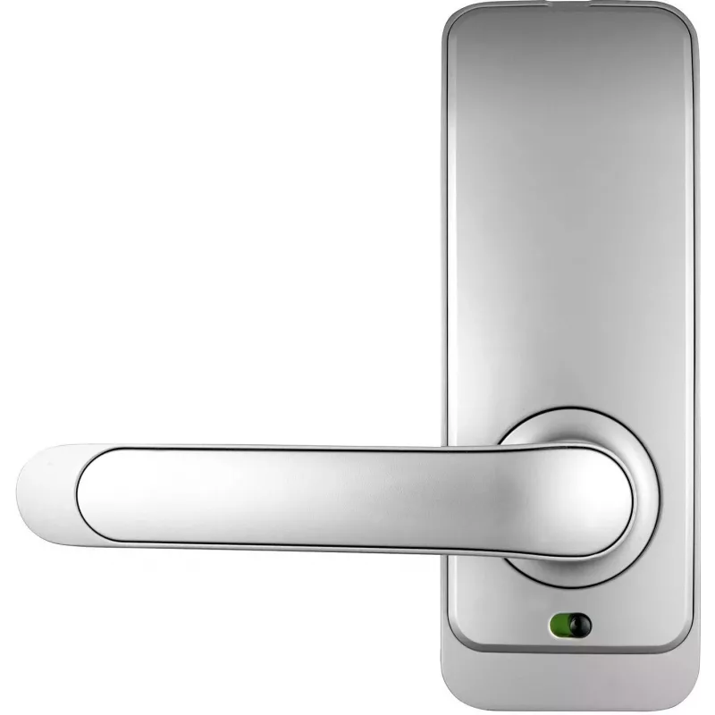 EURA ELH-01H4 Sidabrinė prieigos valdymo rankena su piršto atspaudu, RFID, PIN, Bluetooth