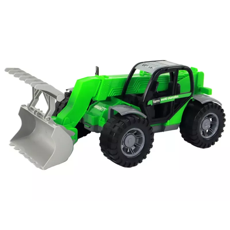 LEAN TOYS Žemės ūkio transporto priemonė Traktorius Žalias Kranas Žemės ūkio mašina