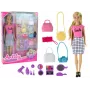 LEAN TOYS Anlily lėlės rinkinys su rankinėmis ir stilizavimo priedais