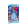 LEAN TOYS Anlily Mermaid Princess Blue Dress Brush Doll
