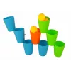 LEAN TOYS Cups Puzzle Game 3 in 1 44 Pieces