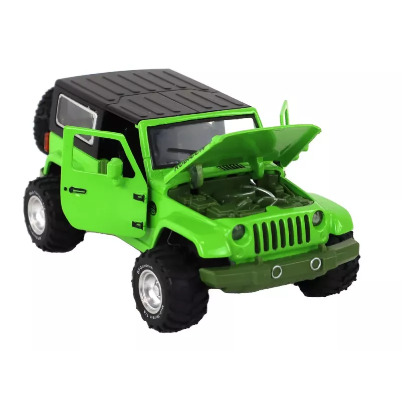 LEAN TOYS Visureigis Automobilis Baterijomis Varomas Trinties Pavara Metalinis Žalias 1:32