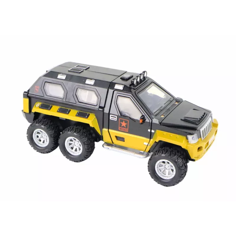LEAN TOYS automobilis su patranka, garsu ir šviesomis, 3 spalvos