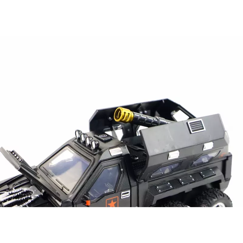LEAN TOYS automobilis su patranka, garsu ir šviesomis, 3 spalvos