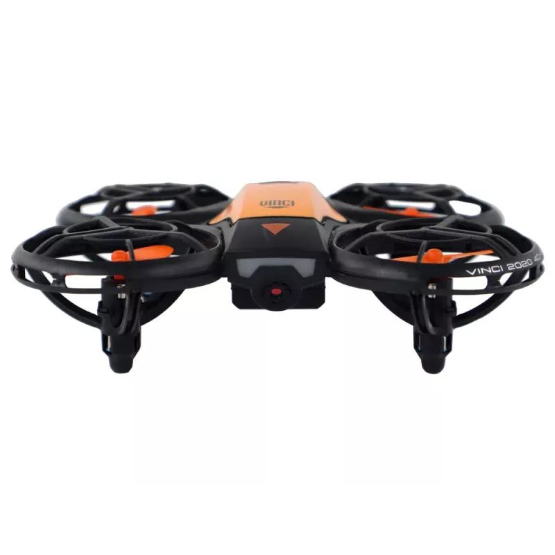 LEAN TOYS nuotoliniu valdymu dronas su šviesomis oranžinis