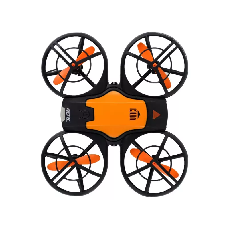 LEAN TOYS nuotoliniu valdymu dronas su šviesomis oranžinis