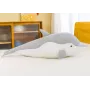 LEAN TOYS Pilkas delfinas pliušinis talismanas 70 cm