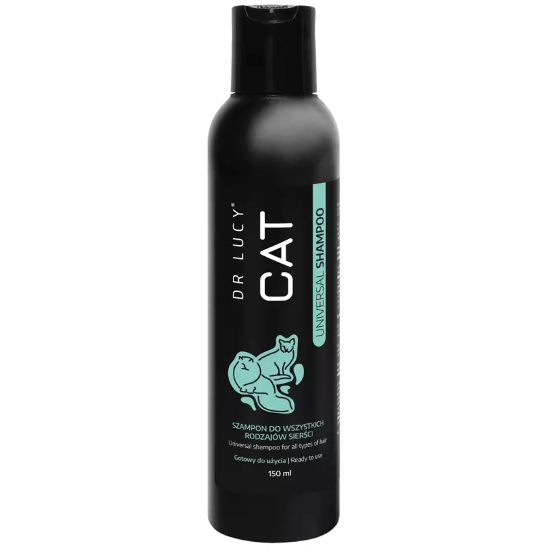 DR LUCY Cat Universal Shampoo 150 ml švelnus, drėkinantis šampūnas visų tipų katėms
