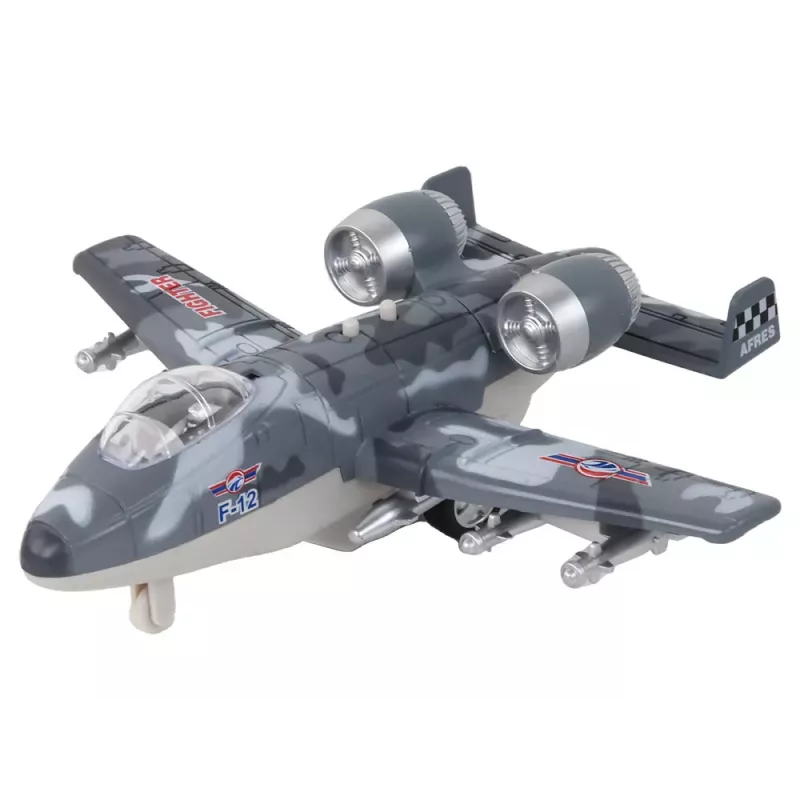 LEAN TOYS Powered Fighter Plane Moro Military Jet