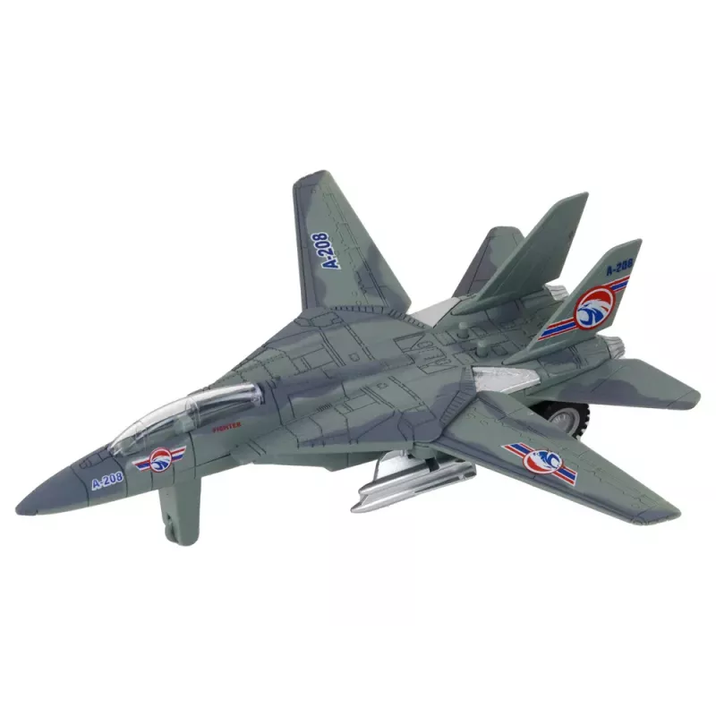LEAN TOYS Military Airplane Powered Fighter Moro Lights Sounds Mix