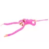 LEAN TOYS Mascot Plush Monkey with Baby, Pink 90 cm