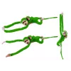 LEAN TOYS Mascot Plush Monkey with Baby, Green 90 cm