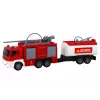 LEAN TOYS Fire Department With Trailer Fire Truck 1:16 Sounds of Light