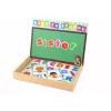 LEAN TOYS Edukacinis magnetinis dėlionės rinkinys su daugiafunkcine lenta, 100-120 dalių, gyvūnų tema, dvipusė balta ir juoda lenta, medinė dėžutė, nuo 3 metų