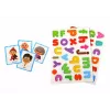 LEAN TOYS Edukacinis magnetinis dėlionės rinkinys su daugiafunkcine lenta, 100-120 dalių, gyvūnų tema, dvipusė balta ir juoda lenta, medinė dėžutė, nuo 3 metų