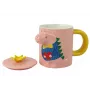 LEAN TOYS Dinosaur Pink Infuser Mug 400 ml