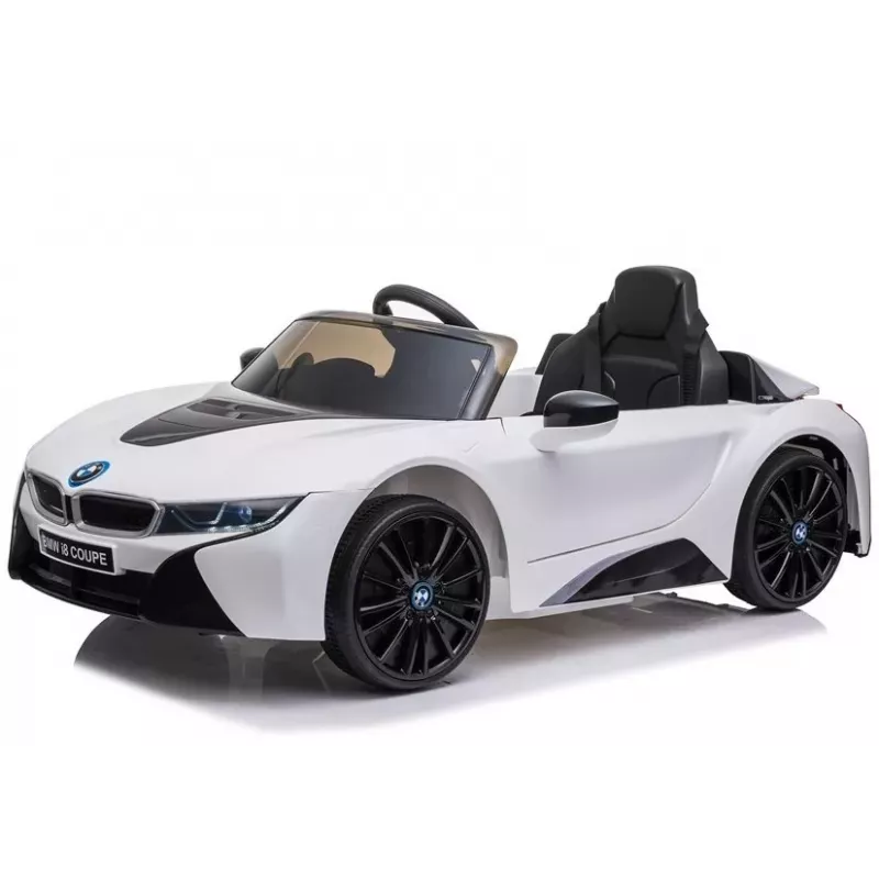 LEAN CARS automobilis su baterija BMW i8 Coupe baltas