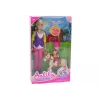 LEAN TOYS Anlily lėlės rinkinys su vaiku ir poniu, žirgų ūkis