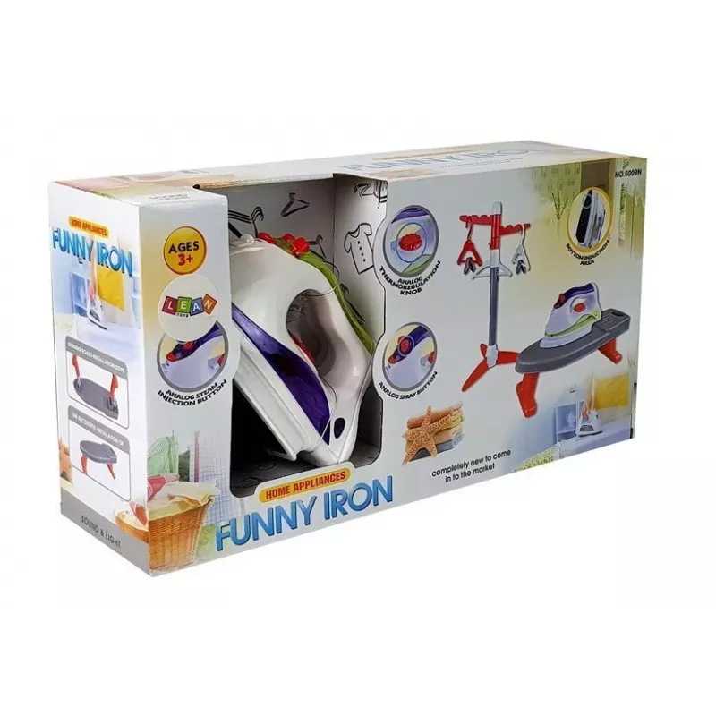 LEAN TOYS lyginimo lenta su pakabomis - vaikiškas lyginimo rinkinys su šviesos ir garso efektais