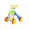 LEAN TOYS Stumdomas žaislas kūdikiams Begemotas su garsais, barškučiais, šlamančiais elementais ir veidrodėliu