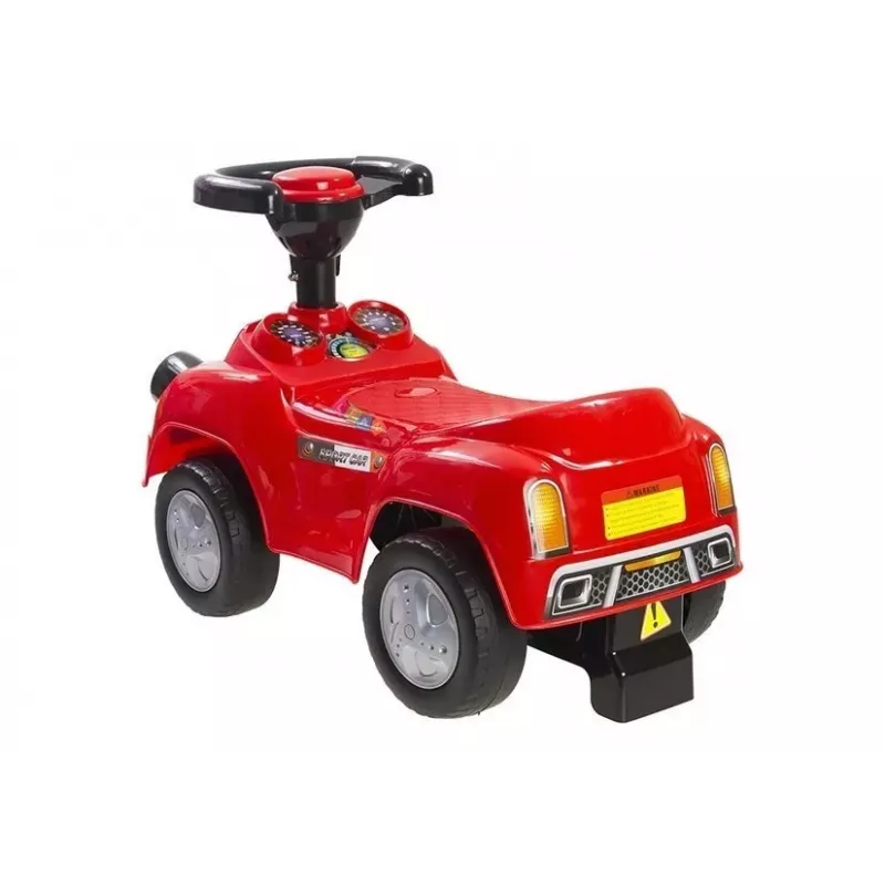 LEAN CARS vaikiškas automobilis su pedalais ir pyptuku, sportinis raudonas
