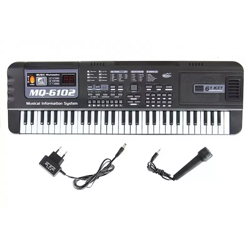LEAN TOYS klaviatūra su mikrofonu - MQ-6102