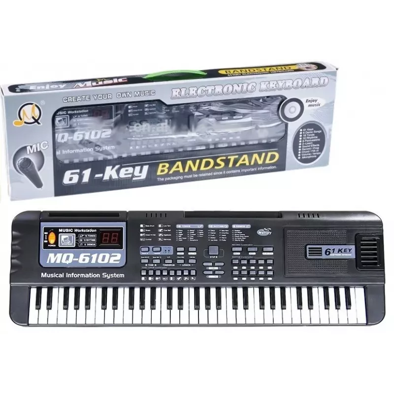 LEAN TOYS klaviatūra su mikrofonu - MQ-6102