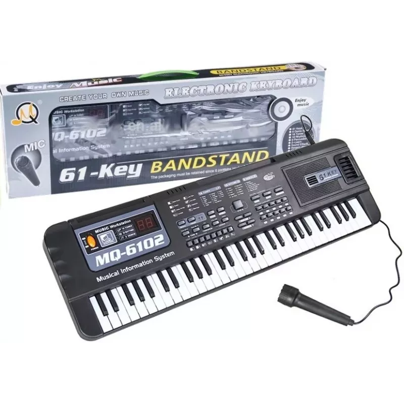 LEAN TOYS klaviatūra su mikrofonu - MQ-6102