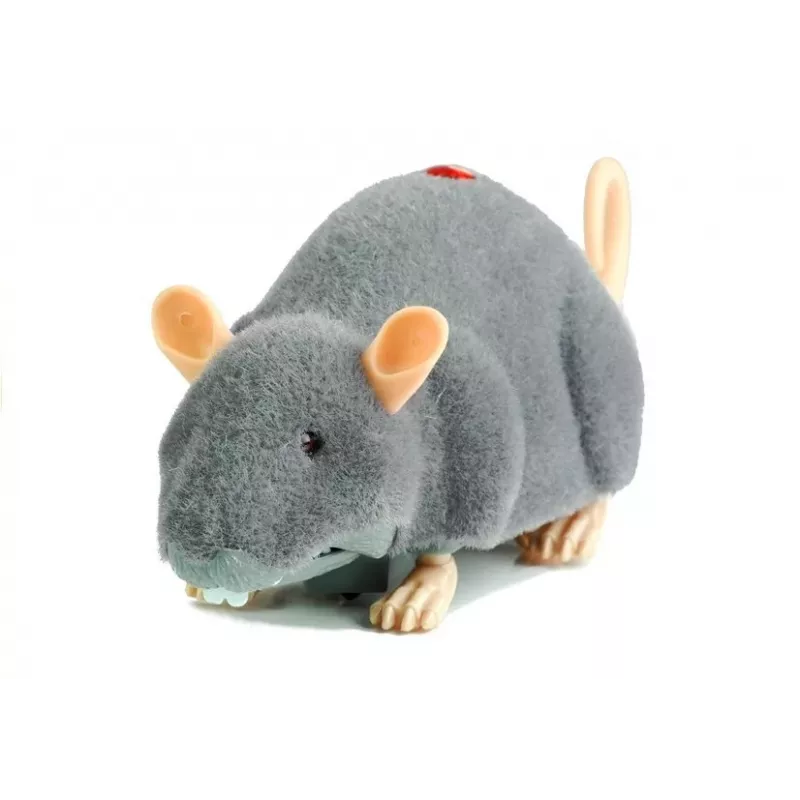 LEAN TOYS Didelė RC Pelė Ant Ratų Pilka - Iškrėsk Pokštą