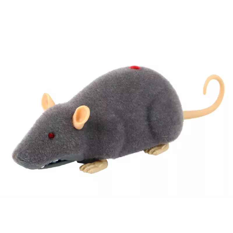 LEAN TOYS Didelė RC Pelė Ant Ratų Pilka - Iškrėsk Pokštą