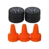 LEAN TOYS nuotoliniu valdymu sportinis automobilis R/C 1:24 geltonas, keičiami ratai