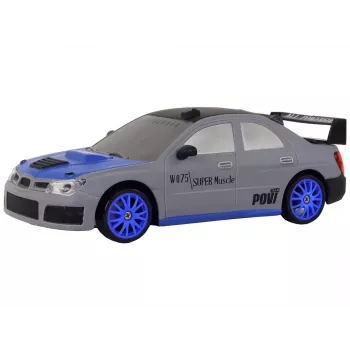 LEAN TOYS nuotoliniu valdymu sportinis automobilis R/C 1:24 pilkas su keičiamais ratais