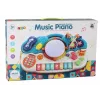 LEAN TOYS Vargoninis pianinas edukacinis muzikos būgnai garsai šviesa