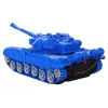 LEAN TOYS R/C Tank nuotoliniu valdymu, su šviesomis ir garsu, mėlynas, 1:18, 27MHz
