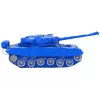 LEAN TOYS R/C Tank nuotoliniu valdymu, su šviesomis ir garsu, mėlynas, 1:18, 27MHz