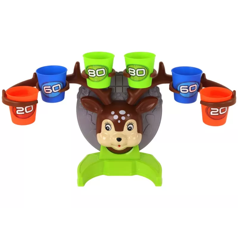 LEAN TOYS Arcade Game Throwing a Ball at a Deer Target