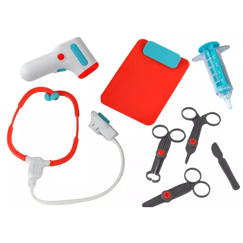 LEAN TOYS Little Doctor's Set Doctor's Trolley X-Ray ECG Accessories Lights Sound 36pcs