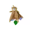 LEAN TOYS Teddy Bear Sensorinė veiklos antklodė su dantukų žaislu ir barškučiu