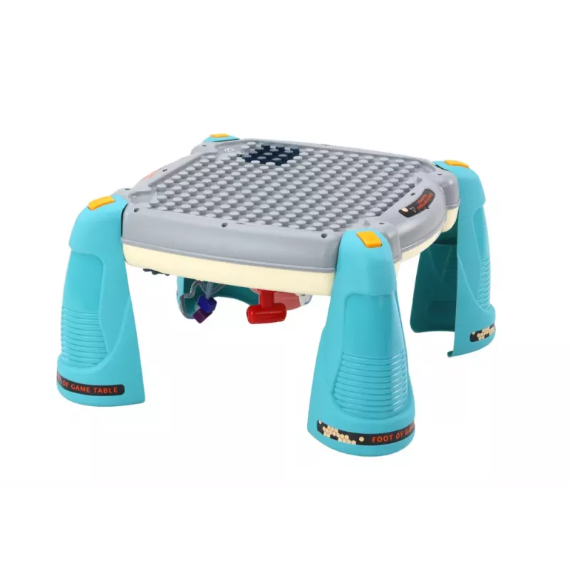 LEAN TOYS Interaktyvus edukacinis stalas vaikams su pianinu, kosmoso mėlyna