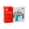 LEAN TOYS Interaktyvus edukacinis stalas vaikams su pianinu, kosmoso mėlyna