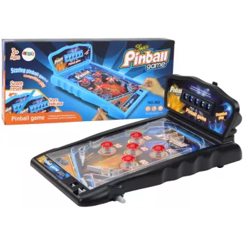 LEAN TOYS Pinball Arcade žaidimas su šviesomis, garsais ir rezultatų lenta