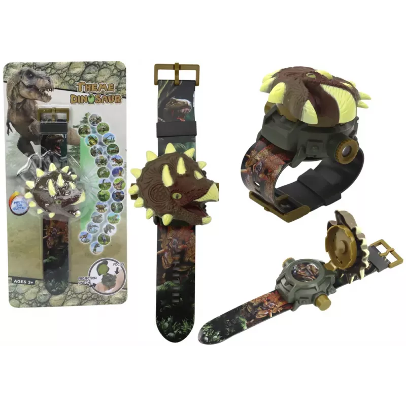 LEAN TOYS Watch 3D Projector Dinosaur Triceratops 22cm x 5cm x 3cm