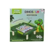 LEAN TOYS Edukacinė magnetinė lenta Dinozaurų piešimo ir dėlionės lentelė Žali karoliukai