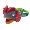 LEAN TOYS Dinozaurų priekinis žibintas su reguliuojamu dirželiu, 3 LED