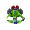 LEAN TOYS Dinozaurų priekinis žibintas su reguliuojamu dirželiu, 3 LED