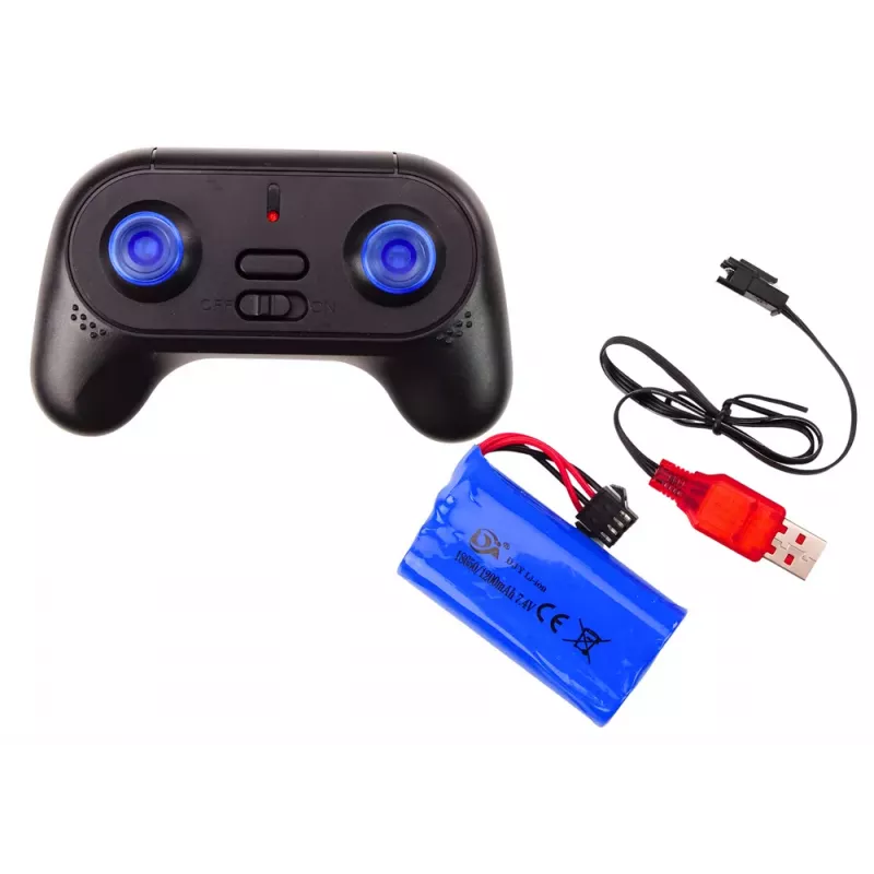 LEAN TOYS Didelis visureigis nuotoliniu valdymu SUV 2.4G RC 1:6 Pilka