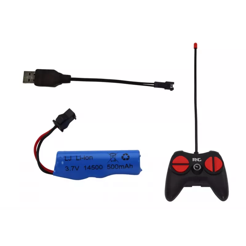 LEAN TOYS nuotolinio valdymo artikuliuotas mokyklinis autobusas RC 1:32 geltonas