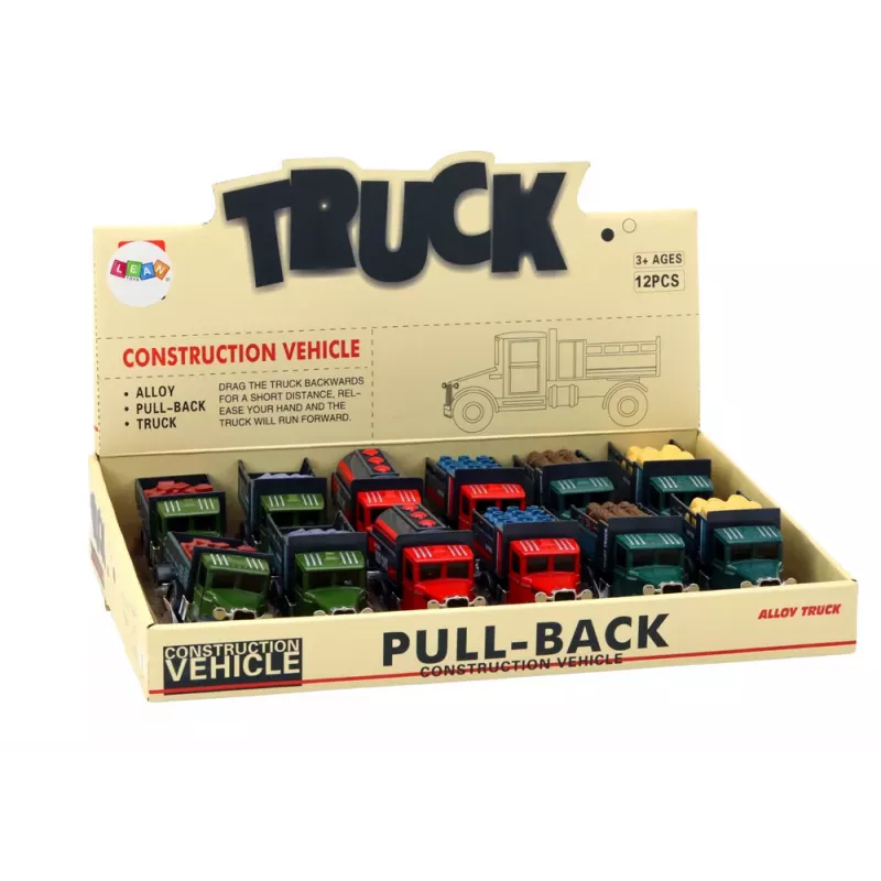 LEAN TOYS Aliumininis pristatymo automobilis su atidaromomis durelėmis, šviesomis ir garsais 1:24 liejamo metalo furgonas